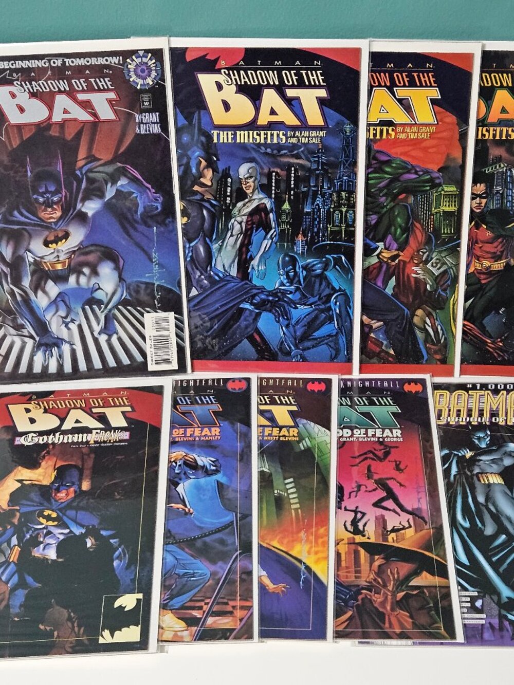 Batman Shadow of the Bat Lot of 9 DC Comics #0 7-9 14 16-18 One Million
